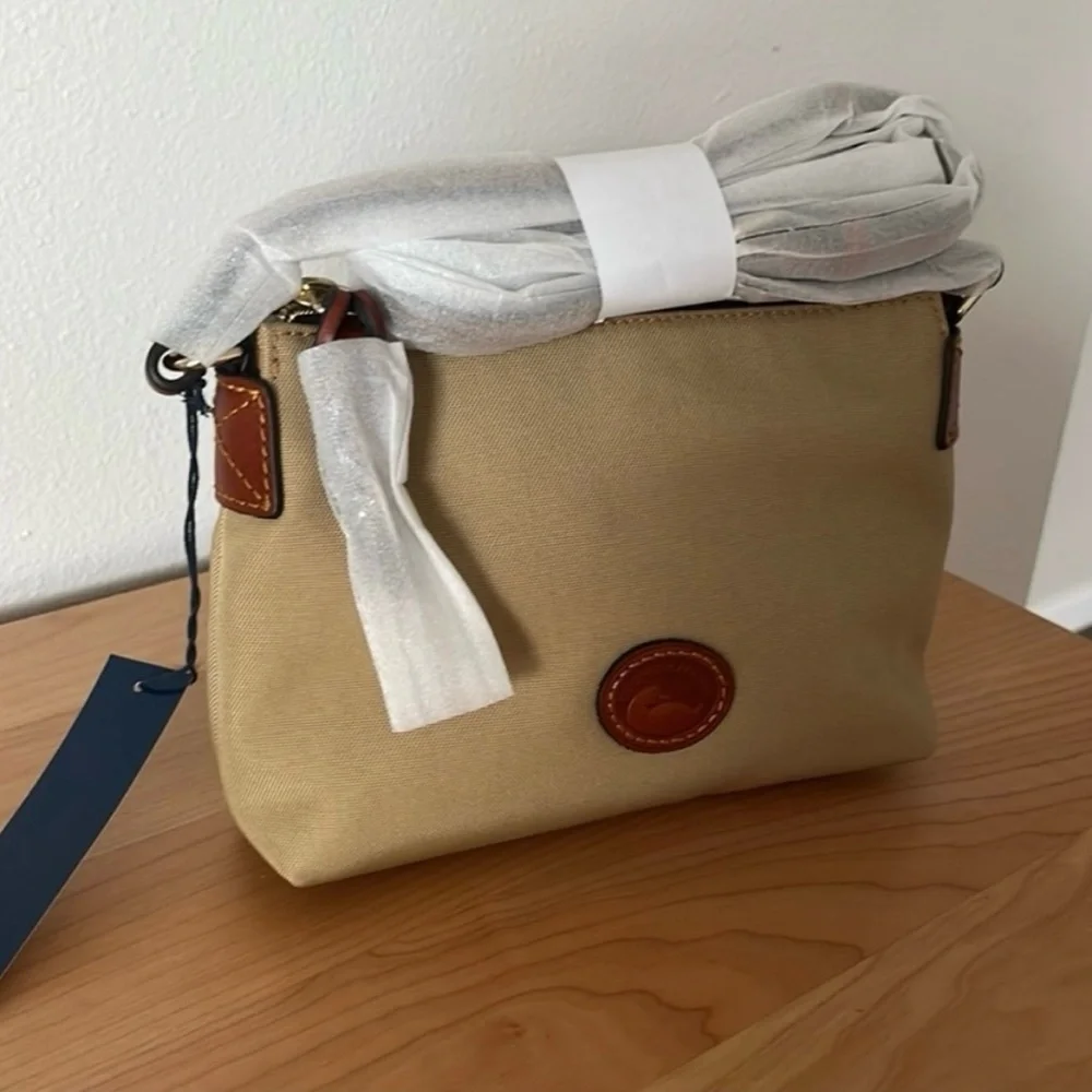 NWT Dooney & Bourke Khaki Crossbody Pouchette